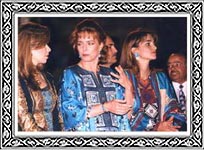Her majesty Queen Noor & Queen Rania & Princess Raghda of Jordan 