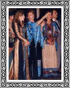 Her majesty Queen Noor & Queen Rania & Princess Raghda of Jordan 